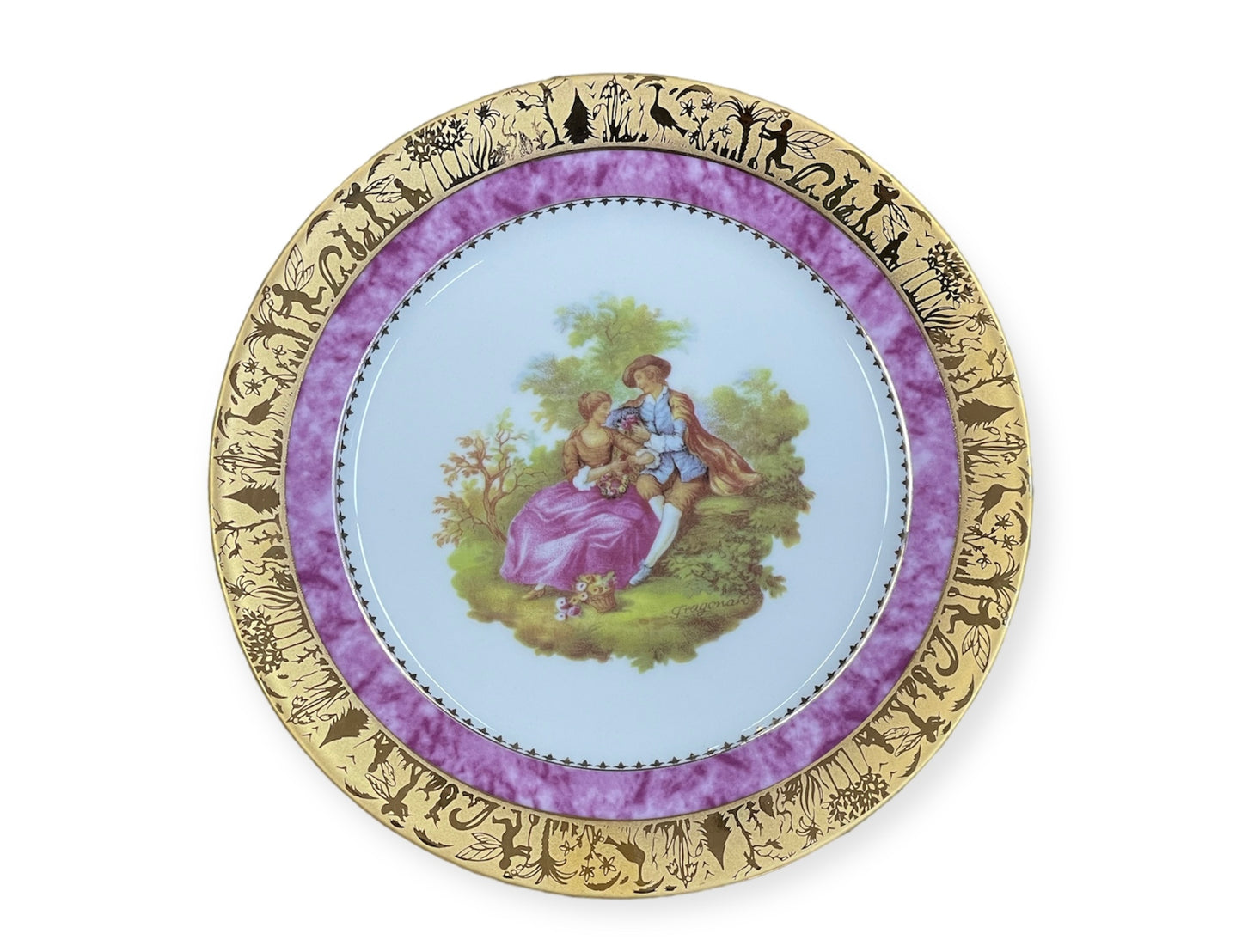 Tea Set 24 Pcs - Limoge - Romeo&Juliet - Rose&Gold&White