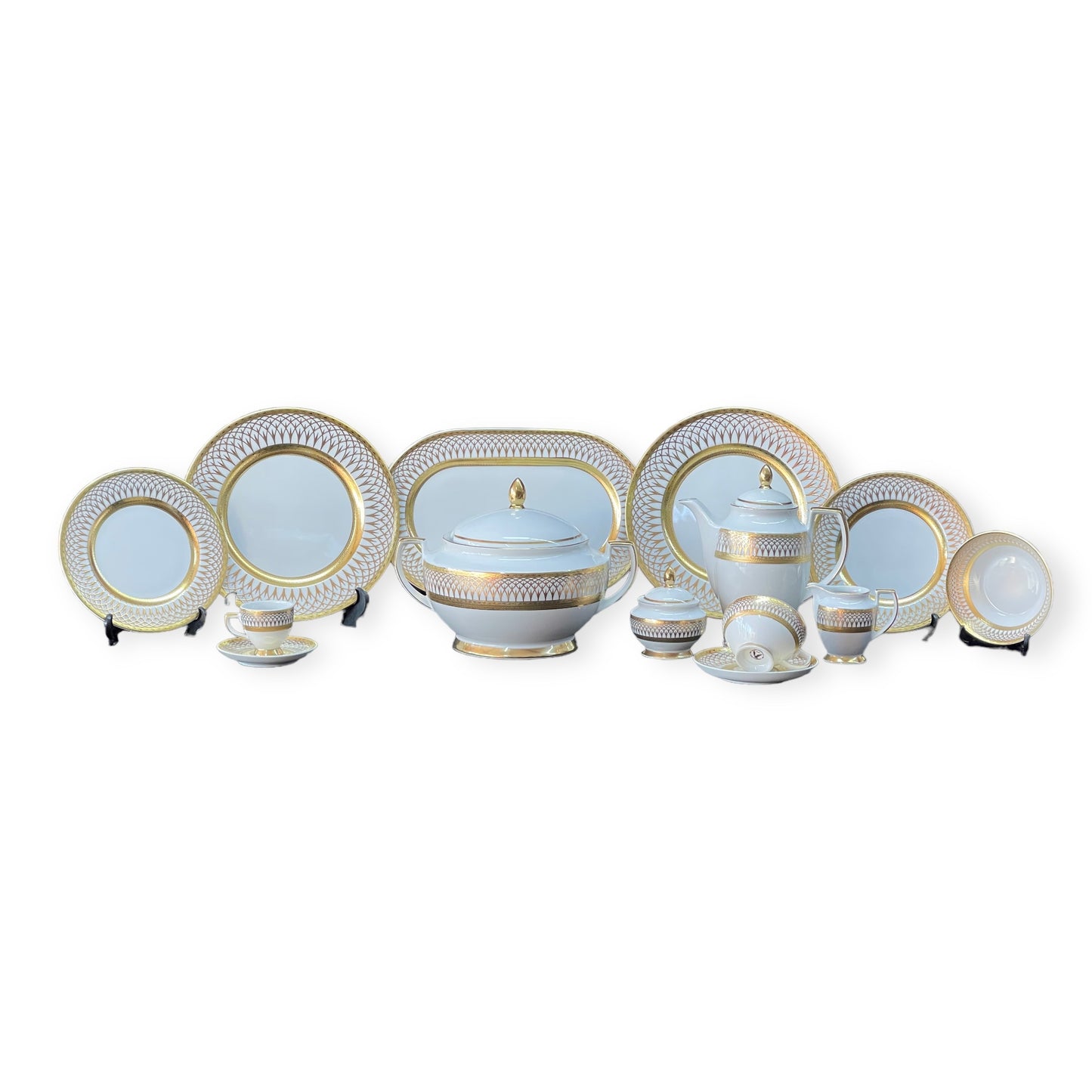 Falkenporzellan - Dinner Set 112 Pcs - Gold