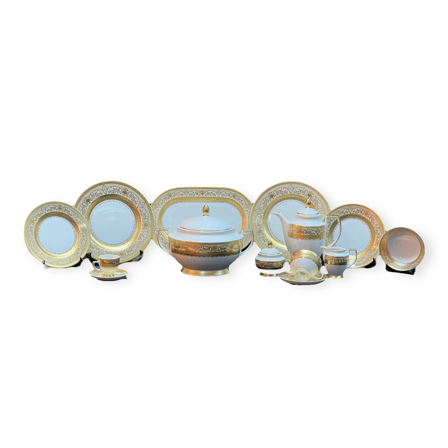 Falkenporzellan - Dinner Set 112 Pcs - Gold