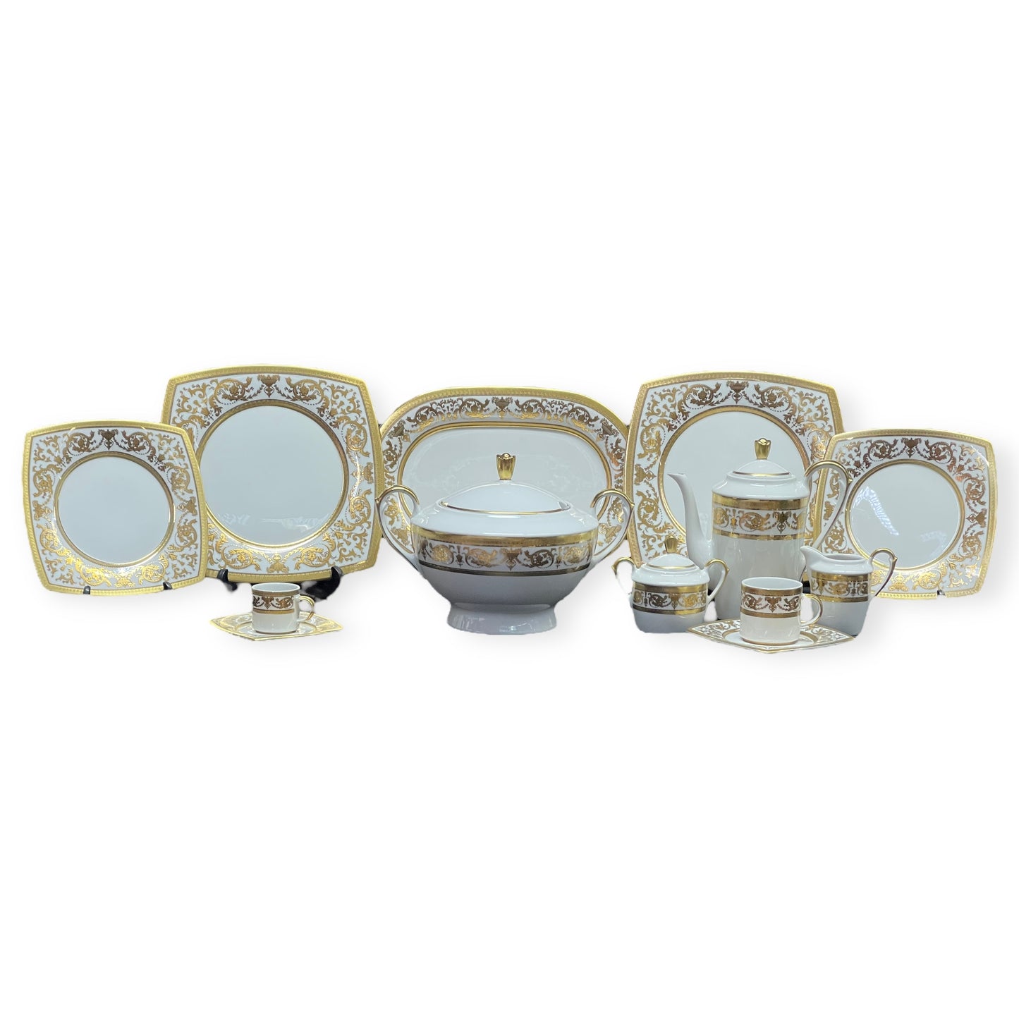 Falkenporzellan - Dinner Set 112 Pcs - Gold