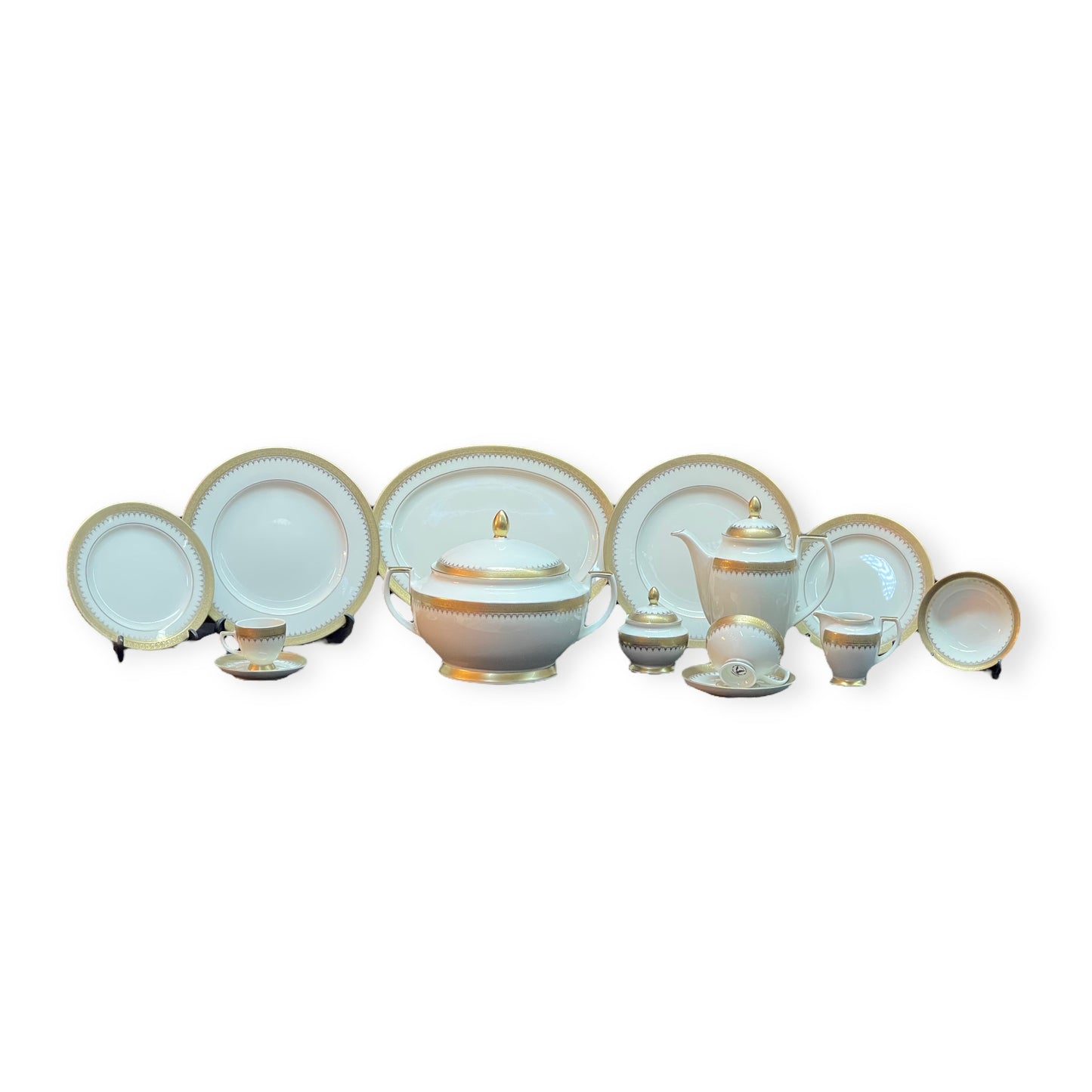 Falkenporzellan - Dinner Set 112 Pcs - Gold
