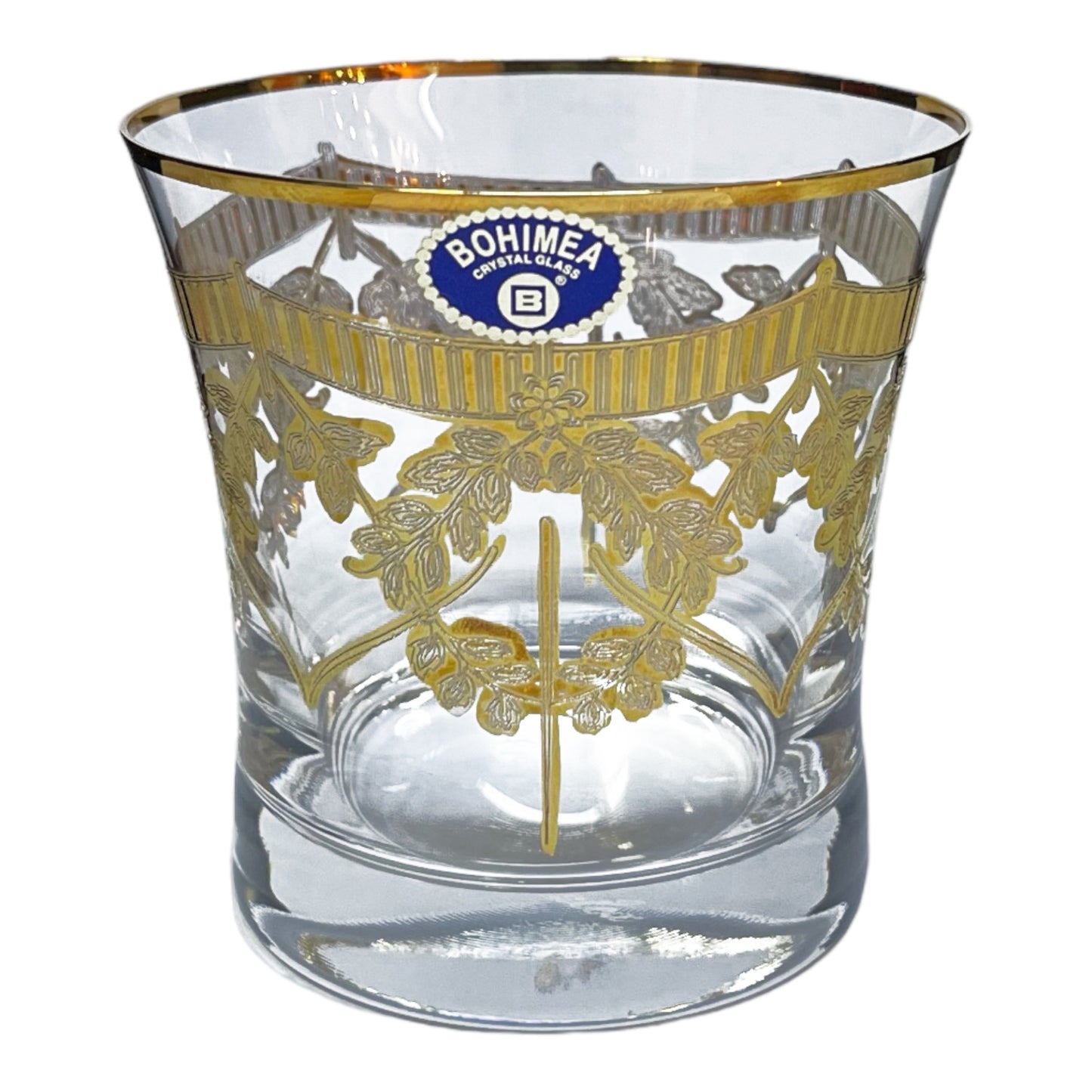 Bohemia Crystal - Tumbler Glass Set 6 Pcs - Gold
