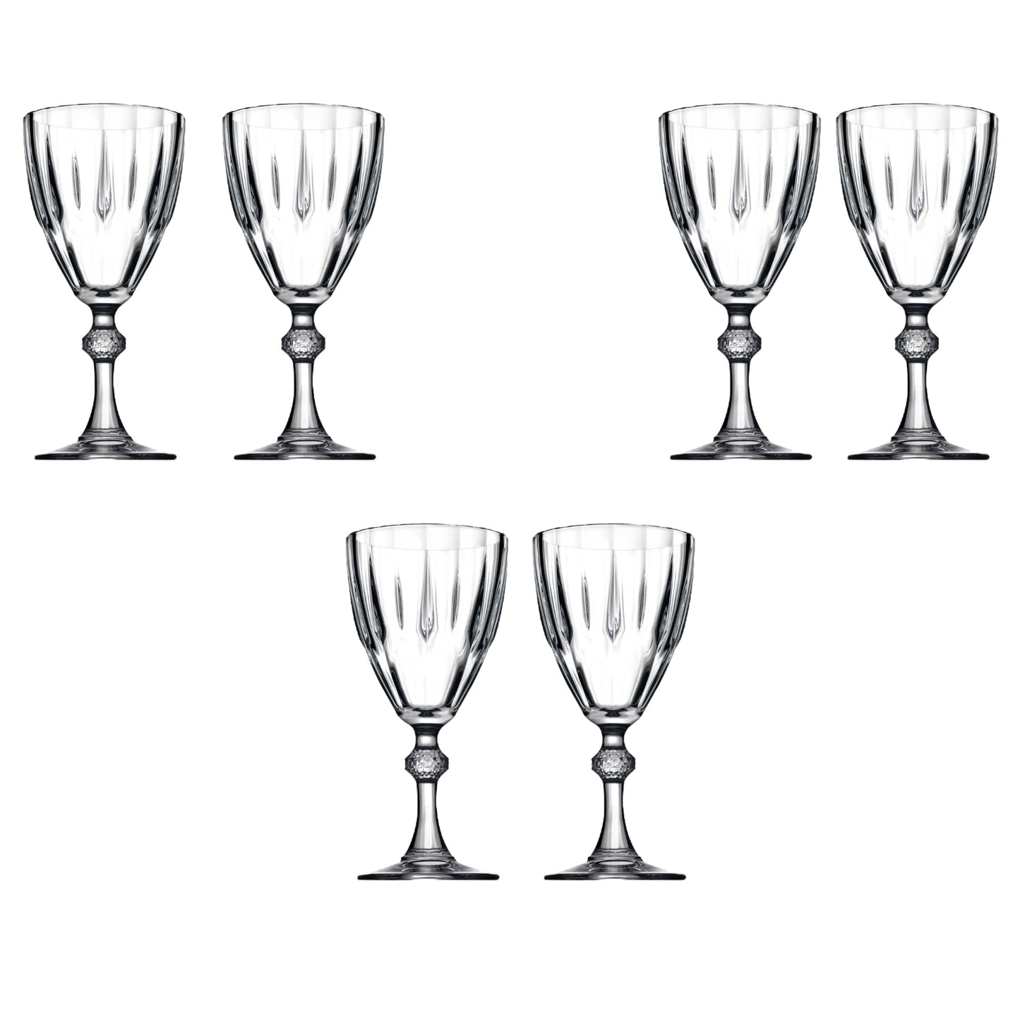 Pasabahce Goblet Glass Set 6 Pieces
