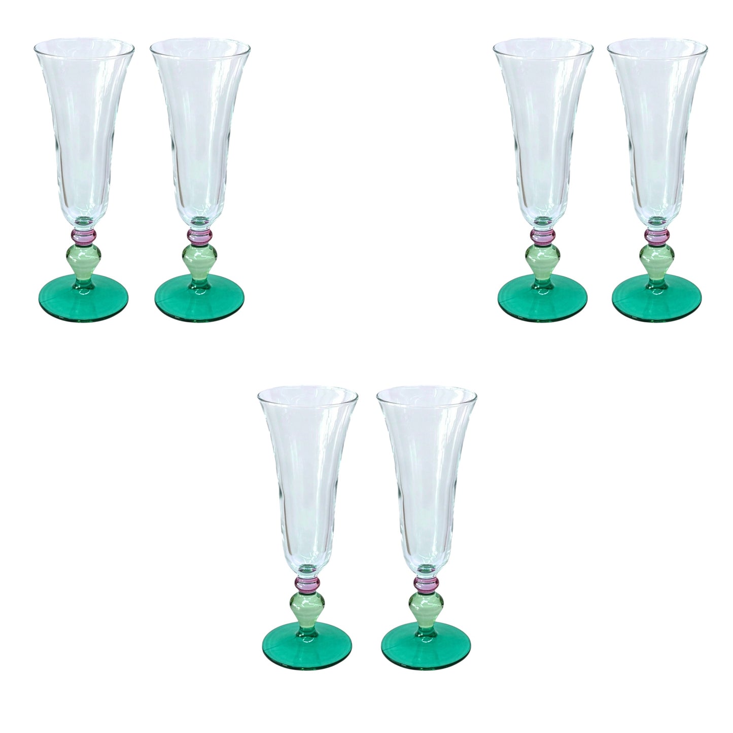 Pasabahce Flute Glass Set 6 Pieces