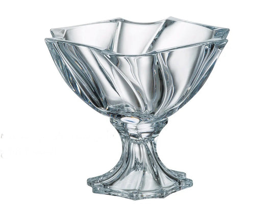 Bohemia Crystal Plate With Base - 22x22 cm