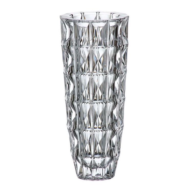 Bohemia Crystal Diamond Vase - 33x13 cm