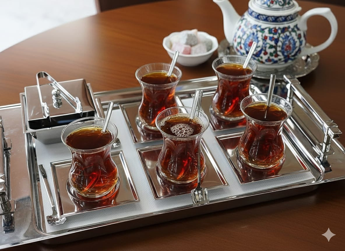Arsel Tea set 22 pieces - Turkey