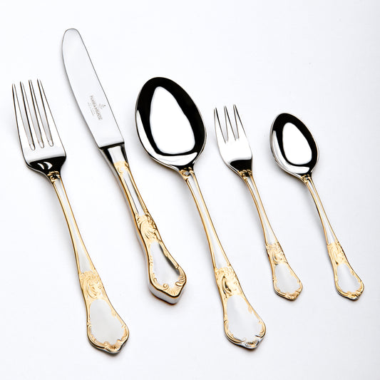 Cutlery Set Solingen Germany Stainless Steel - 72 Pcs - Gold Matte With Wooden Box