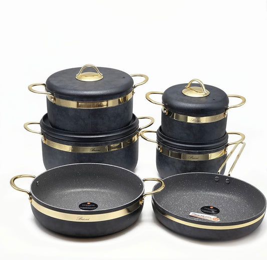 Brioni Cookware Set - 10 Pieces - Turkey