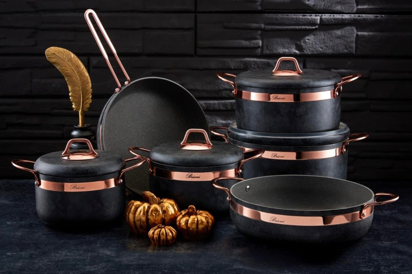 Brioni Cookware Set - 10 Pieces - Turkey