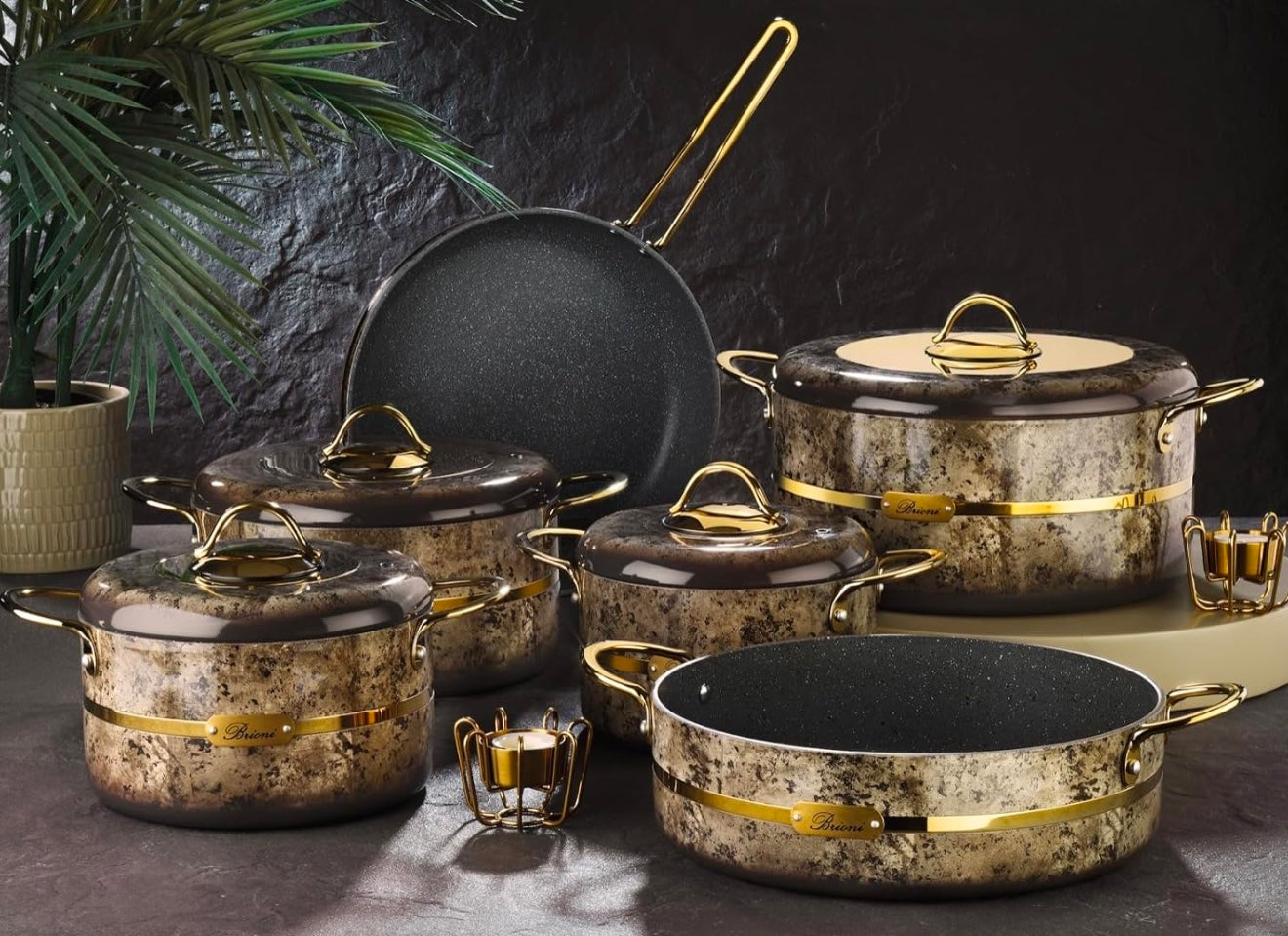 Brioni Cookware Set - 10 Pieces - Turkey