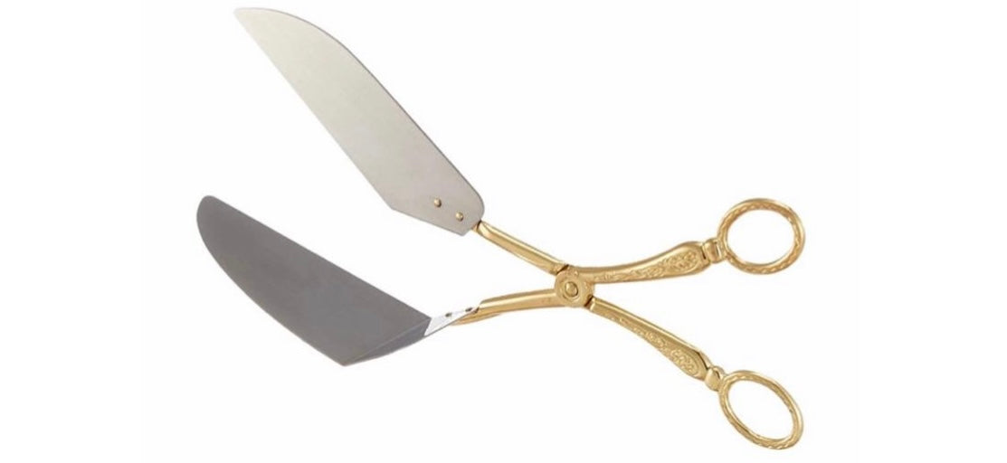 Queen Anne - Gold Plated - Gateaux Scissors