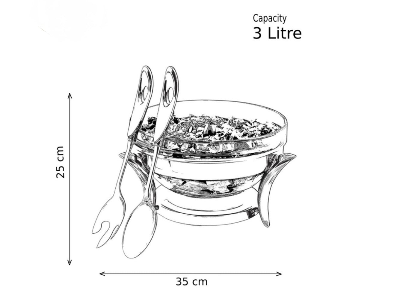 Large Salad Bowl - 3L