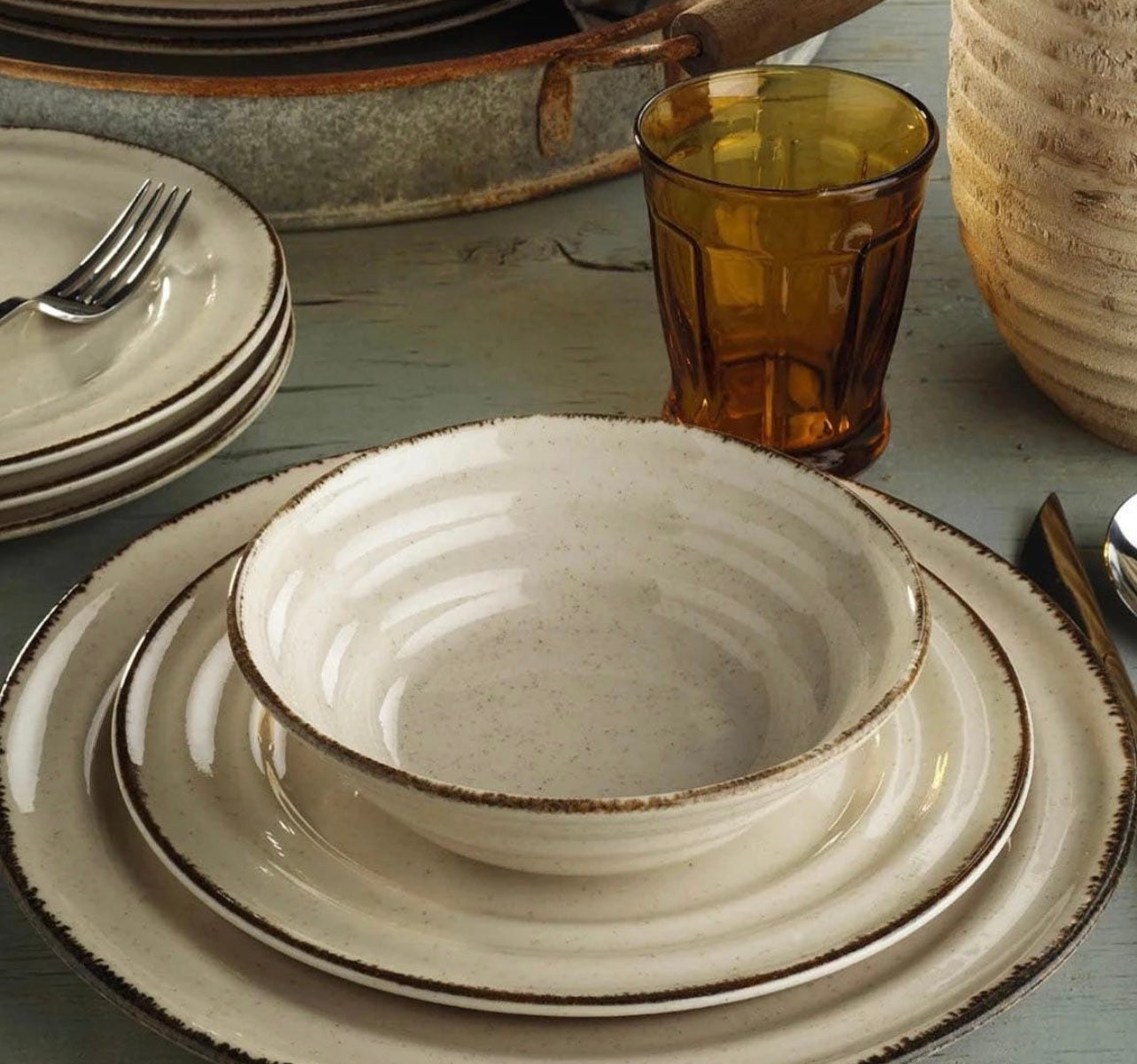 Kutahya Porcelain - Dinner Set 24 Pcs - Turkey