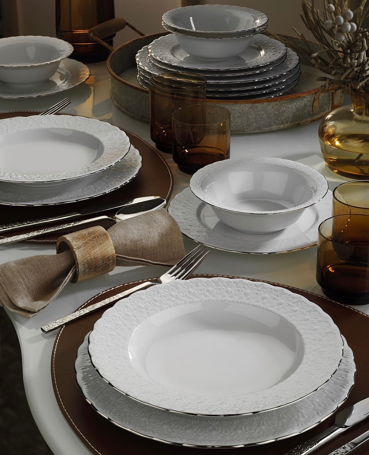 Kutahya Porcelain - Dinner Set 24 Pcs - Turkey