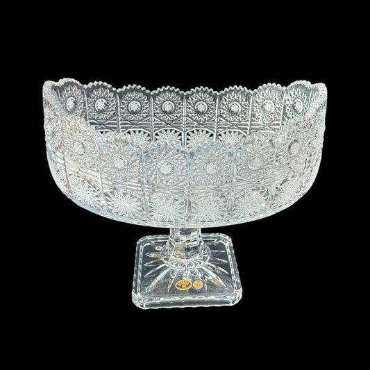 Bohemia Crystal Gardinere With Base - 30x24cm