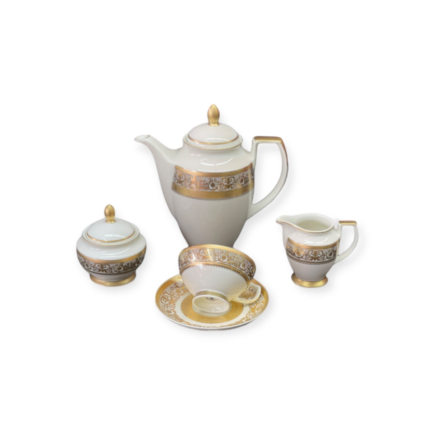 Falkenporzellan - Dinner Set 112  Pcs - Gold