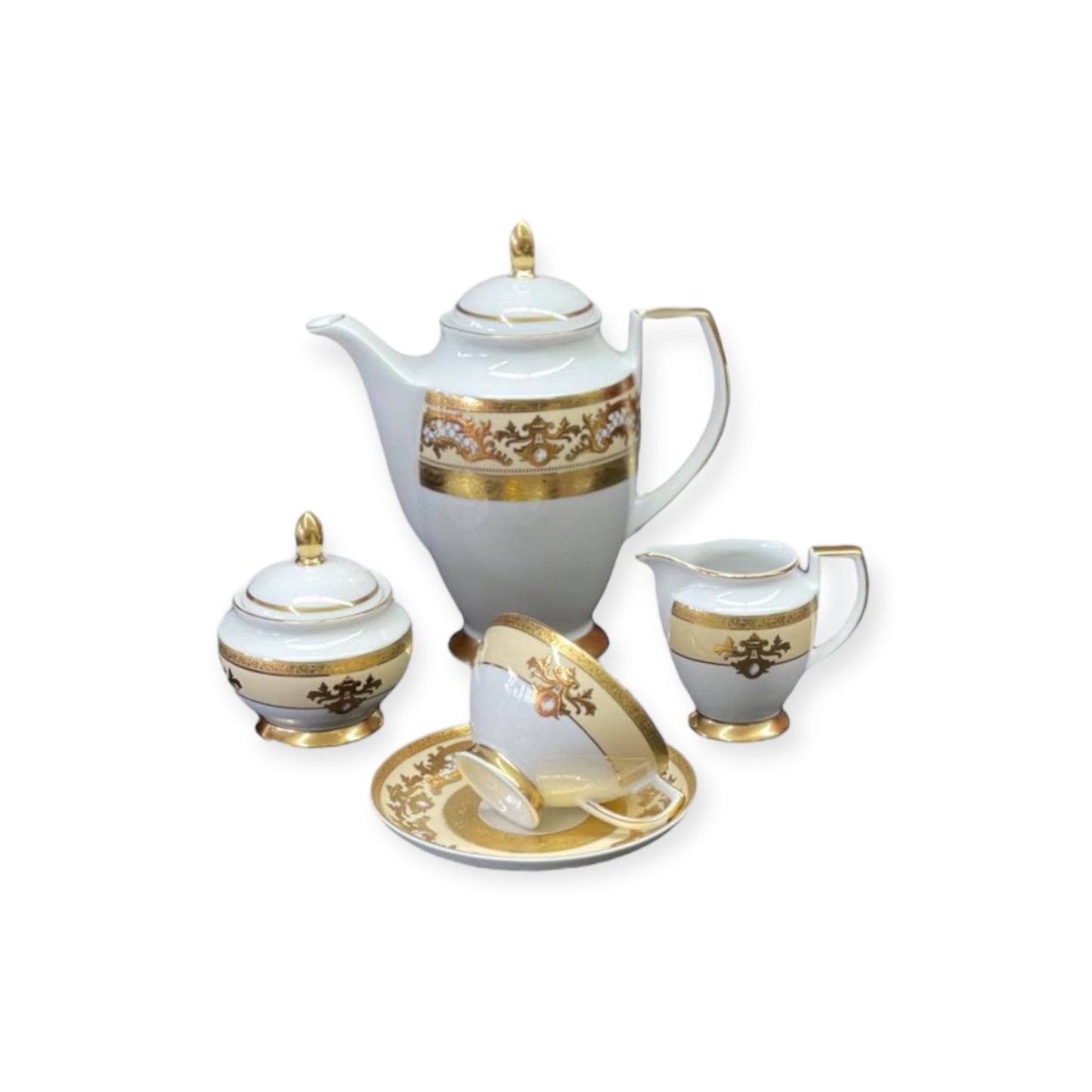 Falkenporzellan - Dinner Set 112 Pcs - Gold