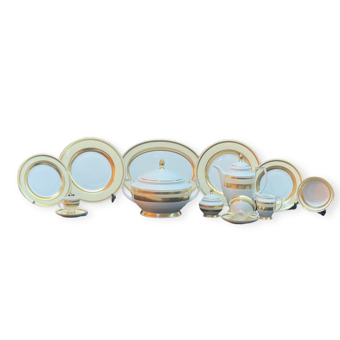 Falkenporzellan - Dinner Set 112  Pcs - Gold