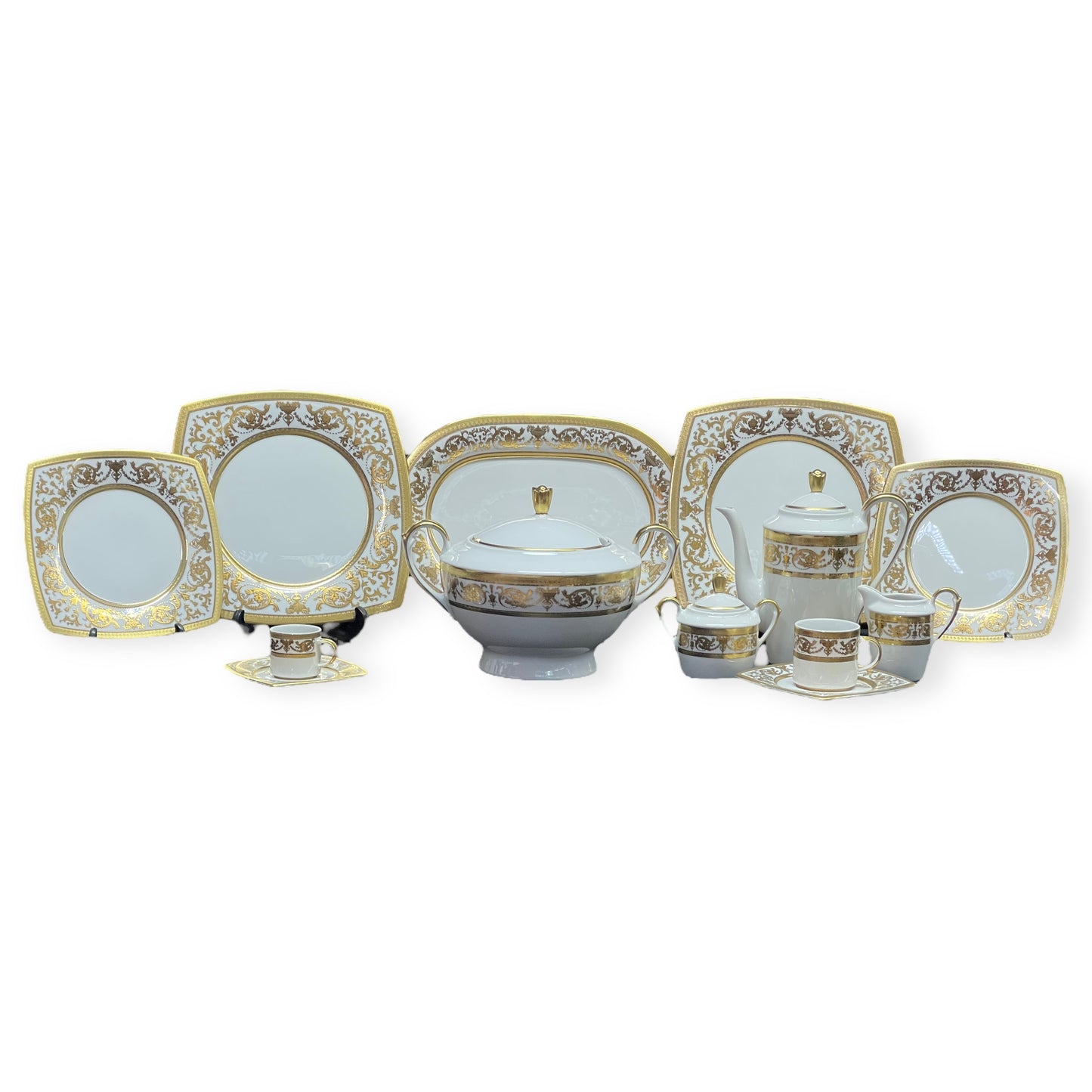 Falkenporzellan - Dinner Set 112  Pcs - Gold