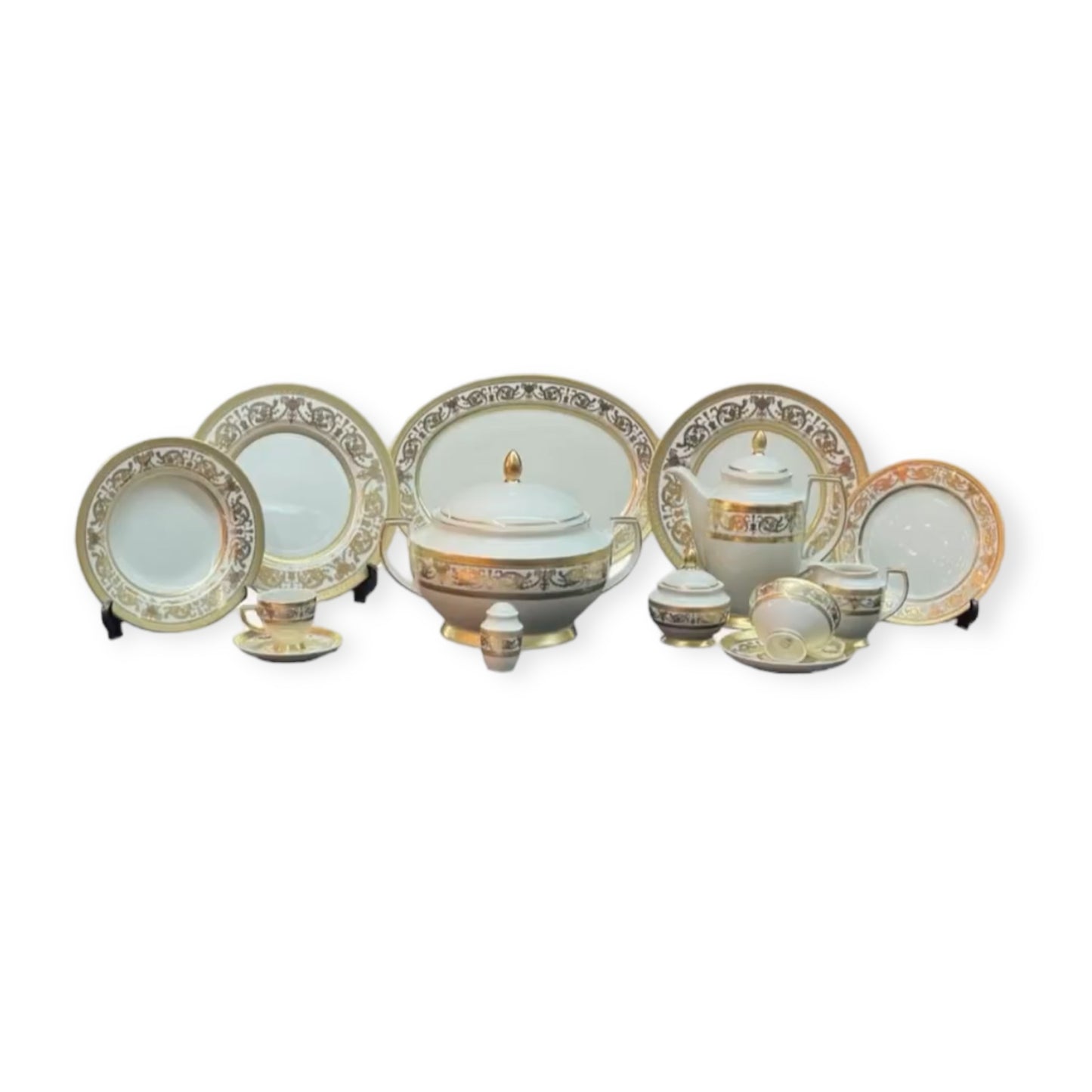 Falkenporzellan - Dinner Set 112  Pcs - Gold