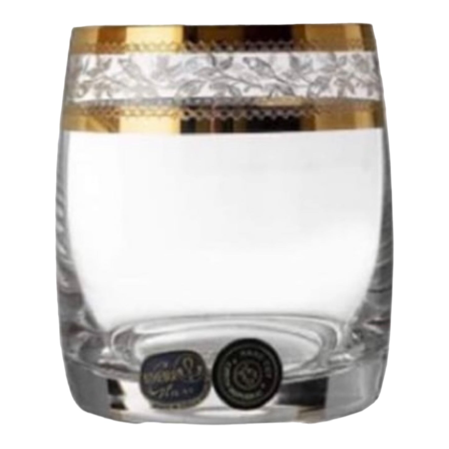 Bohemia Crystal - Tumbler Glass Set 6 Pcs - Gold