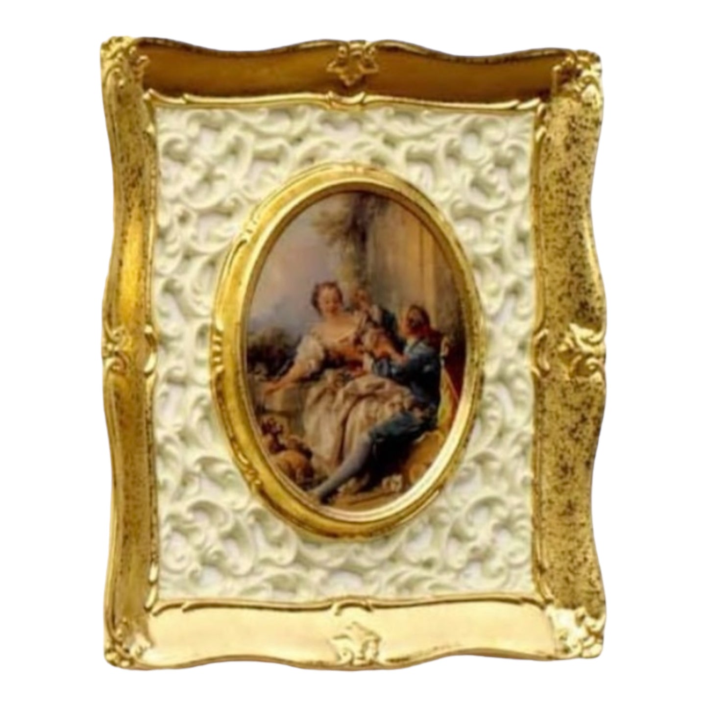 BC Limoge - Wall Frame - Romeo&Juliet - Beige&Gold - 43x37 cm