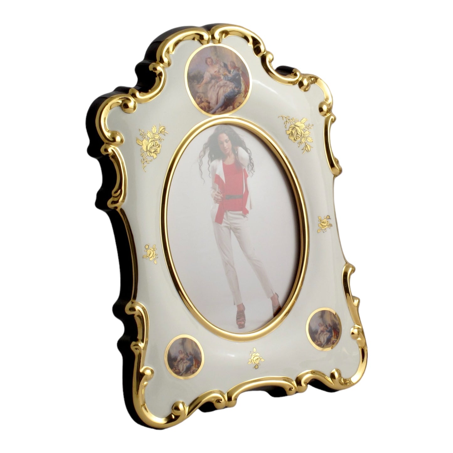 BC Limoge - Frame - Romeo&Juliet - Blue&Gold - 40x28 cm