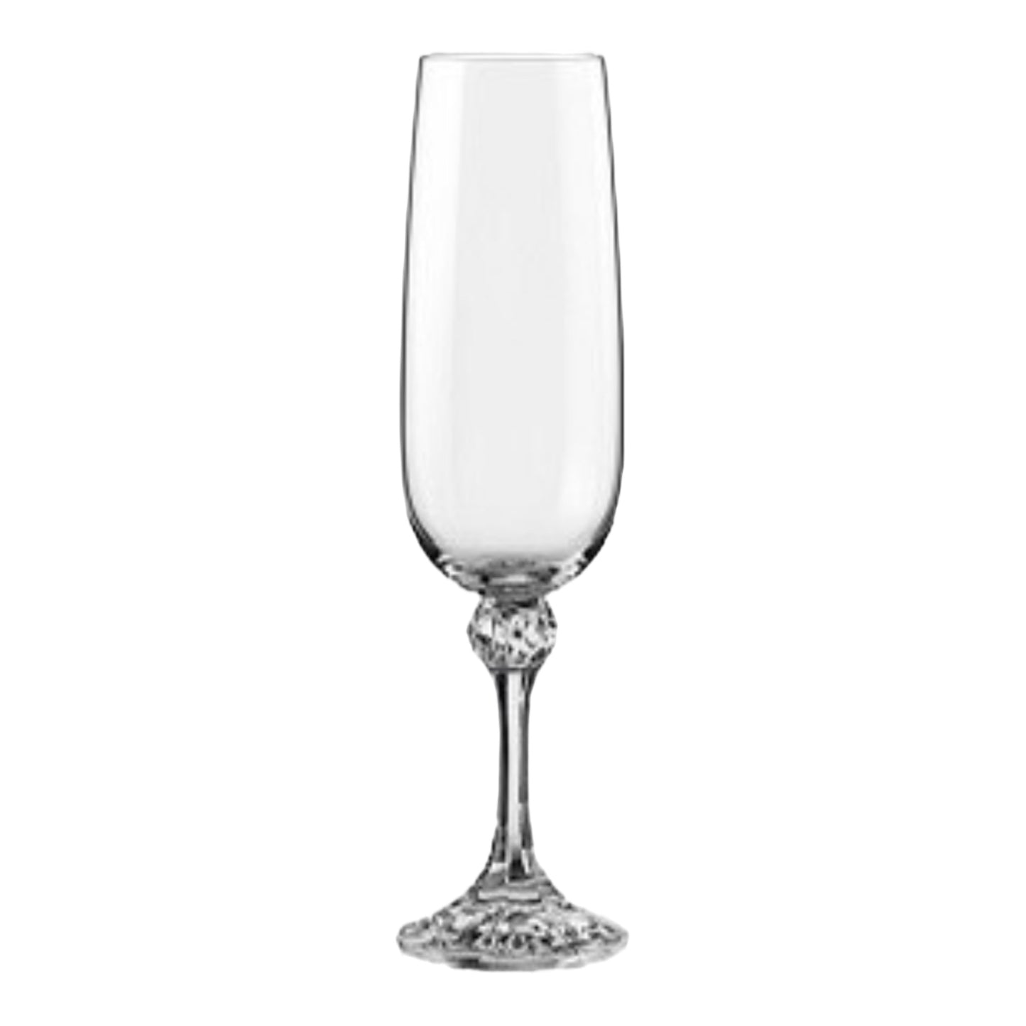 Bohemia Crystal - Flute Glass Set 6 Pcs