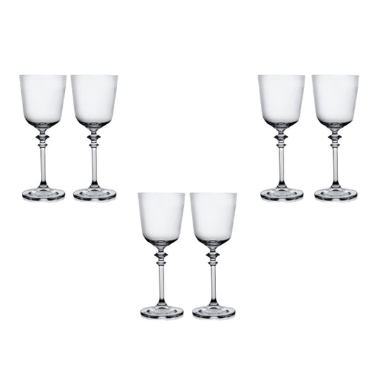 Bohemia Crystal - Goblet Glass Set 6 Pcs