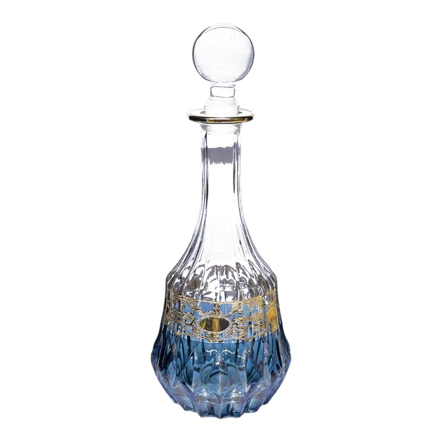 Italian Crystal - Bottle - Blue&Gold