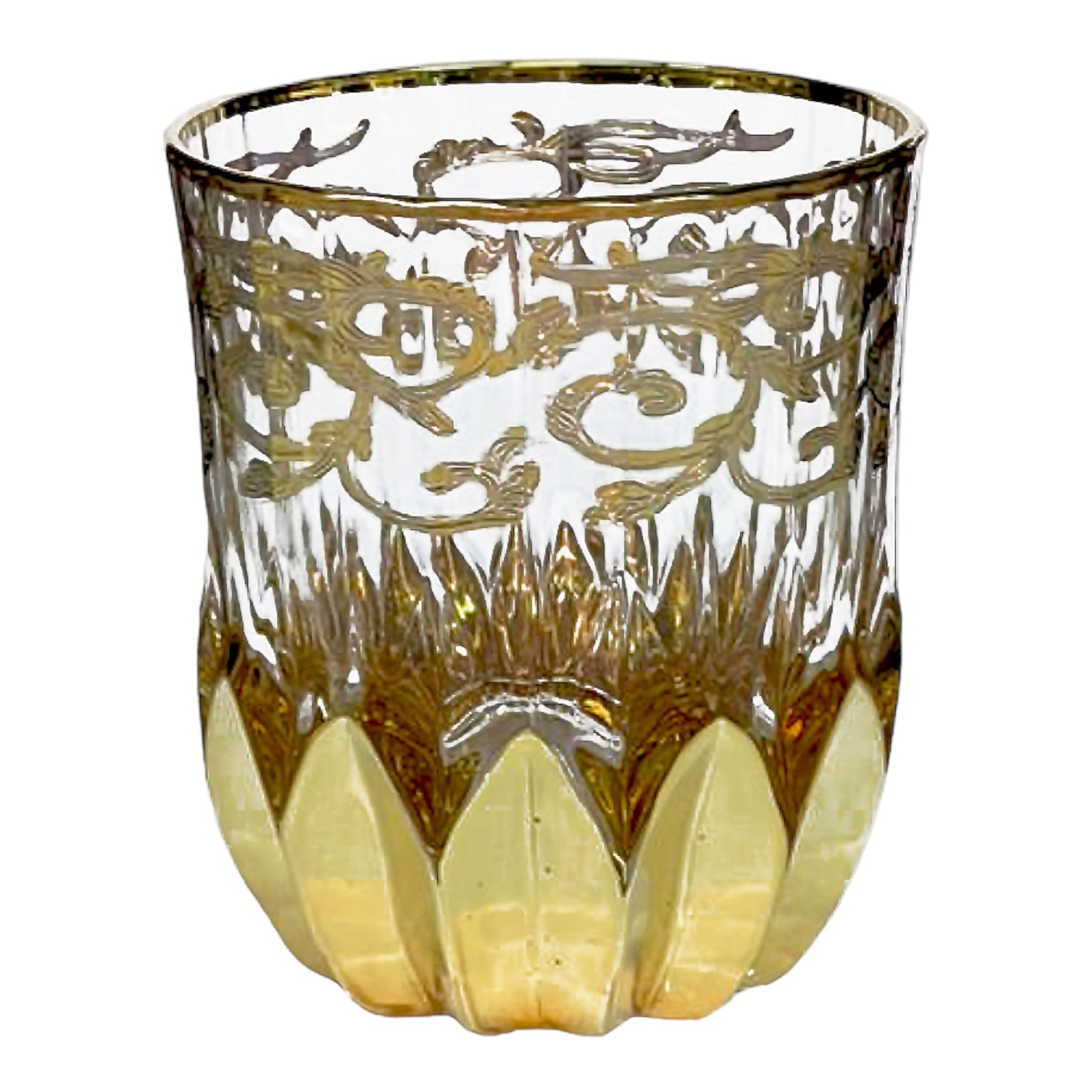 Italian Crystal - Tumbler Glass Set 6 Pcs - Gold