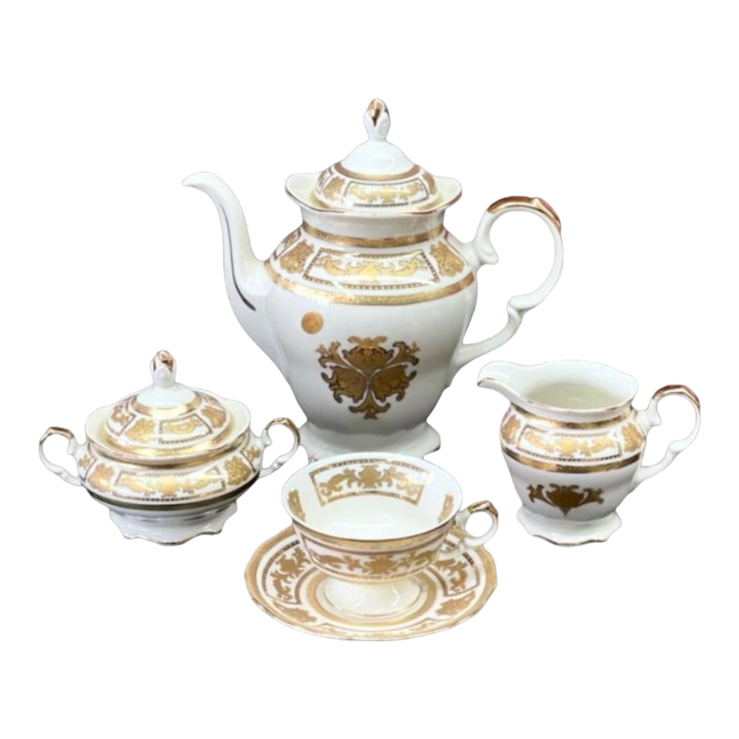 Dinner Set 112 Pcs - Limoge - Gold