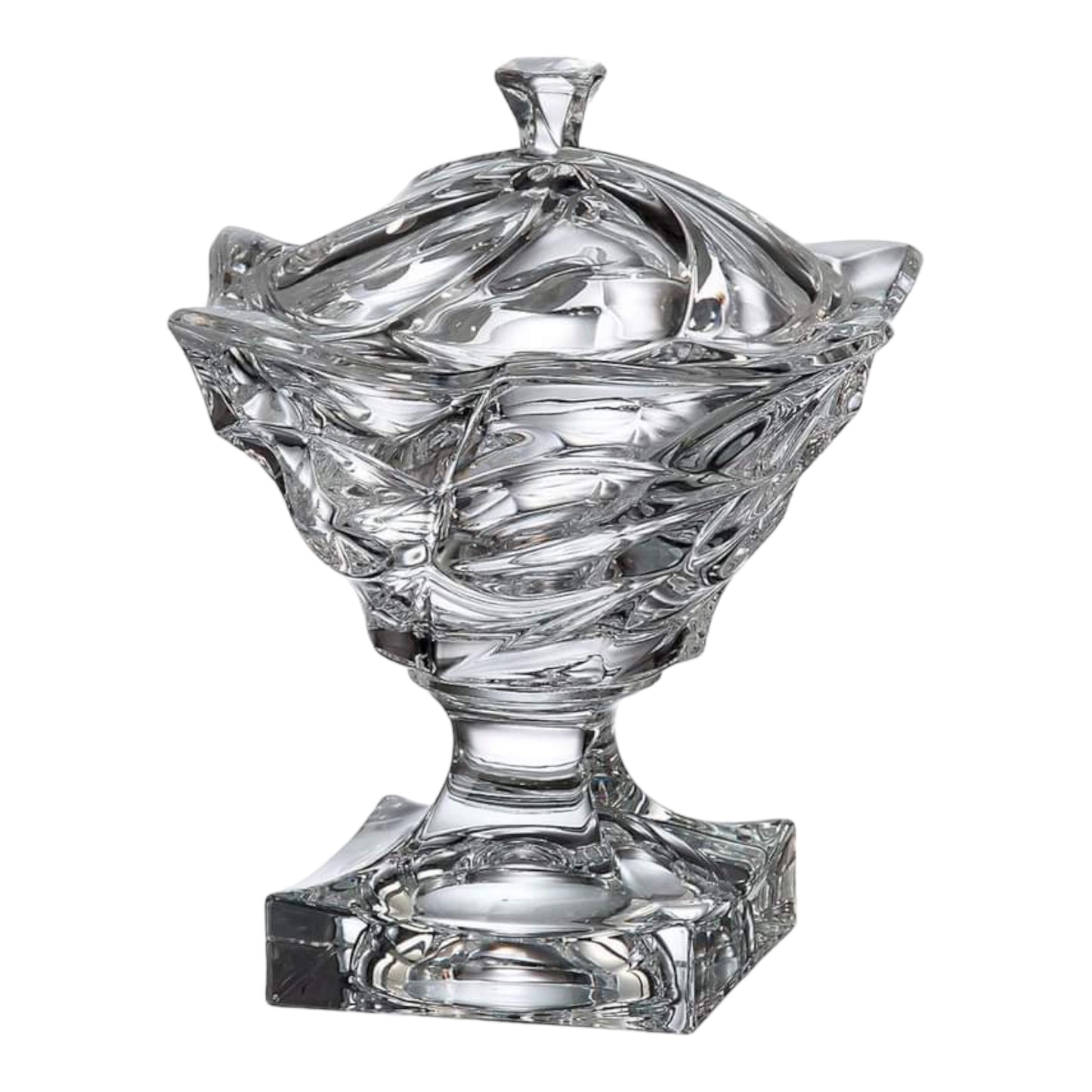 Bohemia Crystal Bonbonniere With Cover and Base - 25 cm