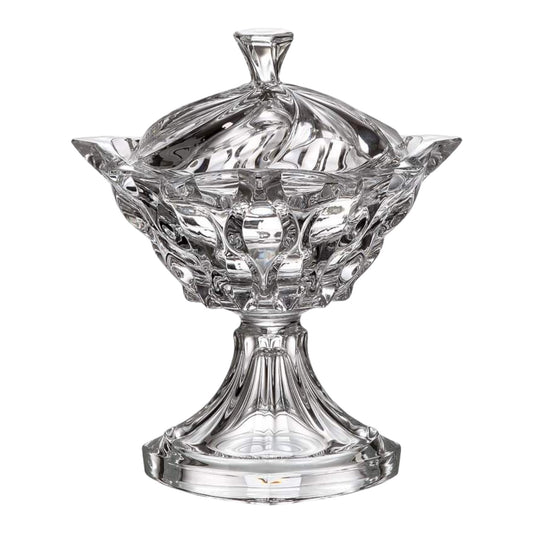 Bohemia Crystal Bonbonniere With Cover and Base - 25 cm