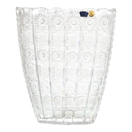 Bohemia Crystal - Hand Cut Vase - 22.5 cm