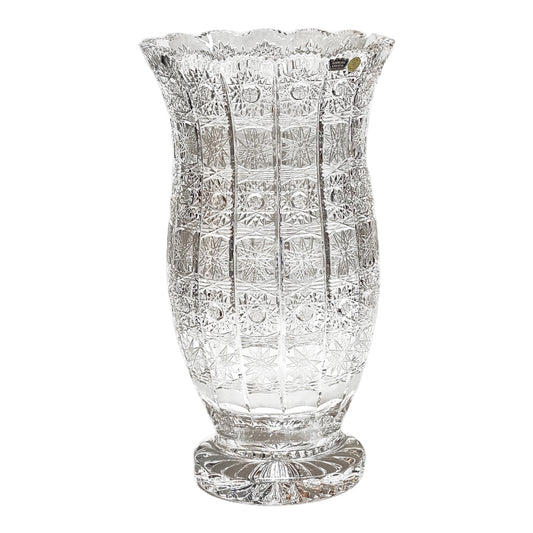 Bohemia Crystal - Hand Cut Vase - 35 cm