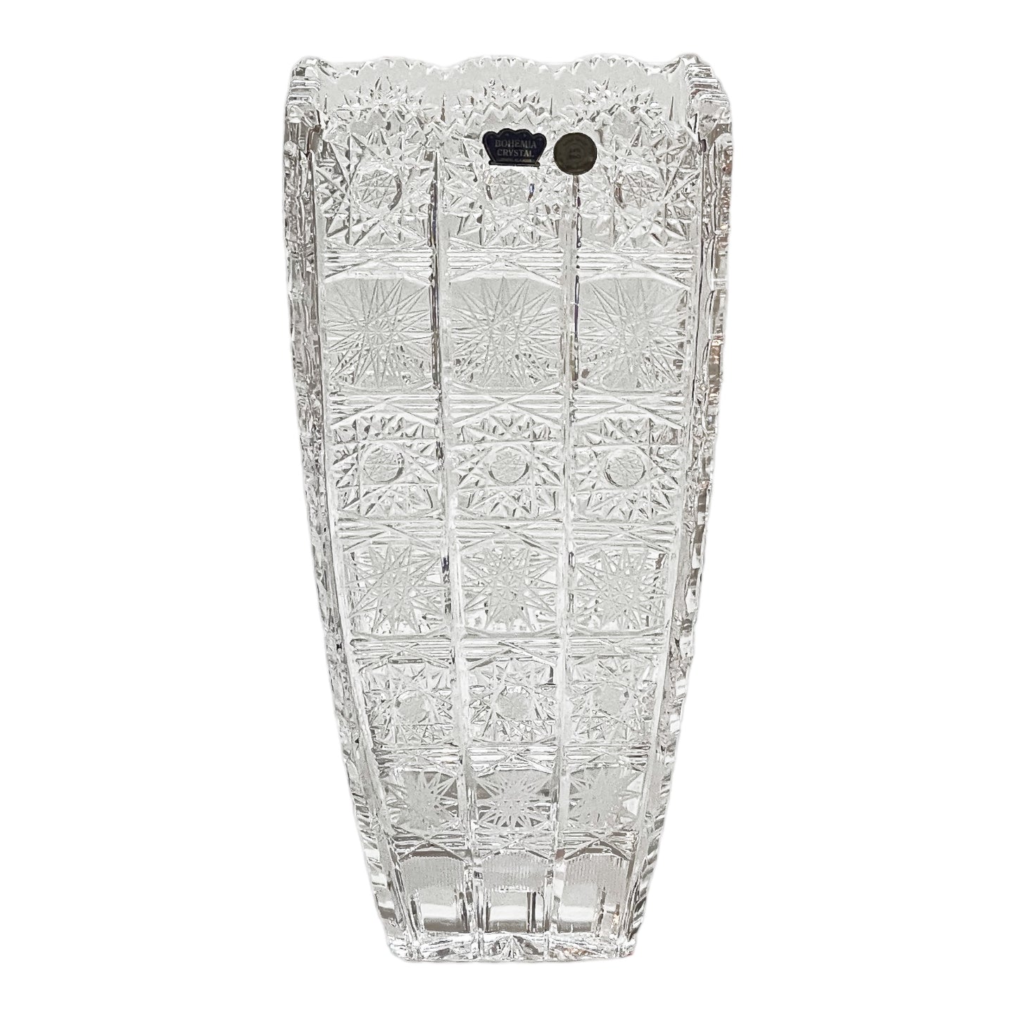 Bohemia Crystal - Hand Cut Vase - 25.5 cm