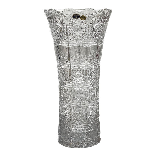 Bohemia Crystal - Hand Cut Vase - 35.5 cm