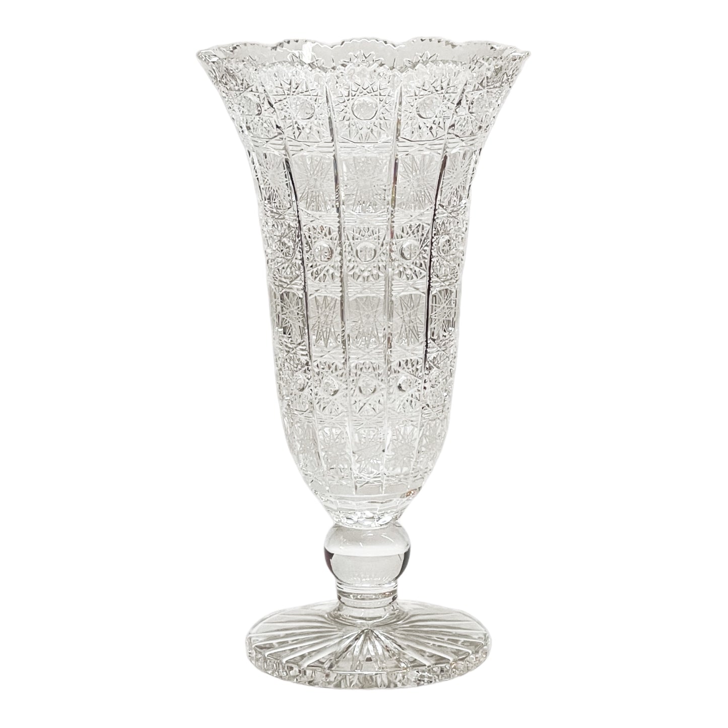 Bohemia Crystal - Hand Cut Vase - 37.5 cm