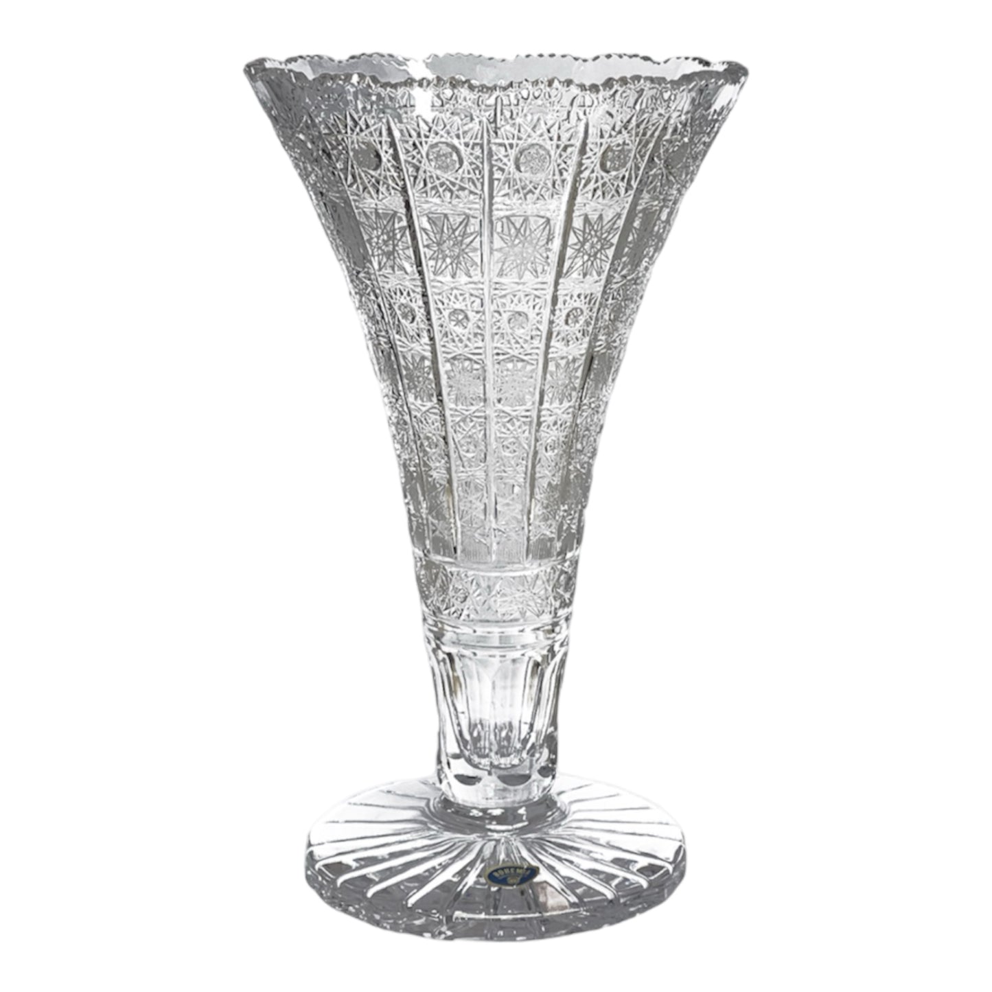 Bohemia Crystal - Hand Cut Vase - 31 cm