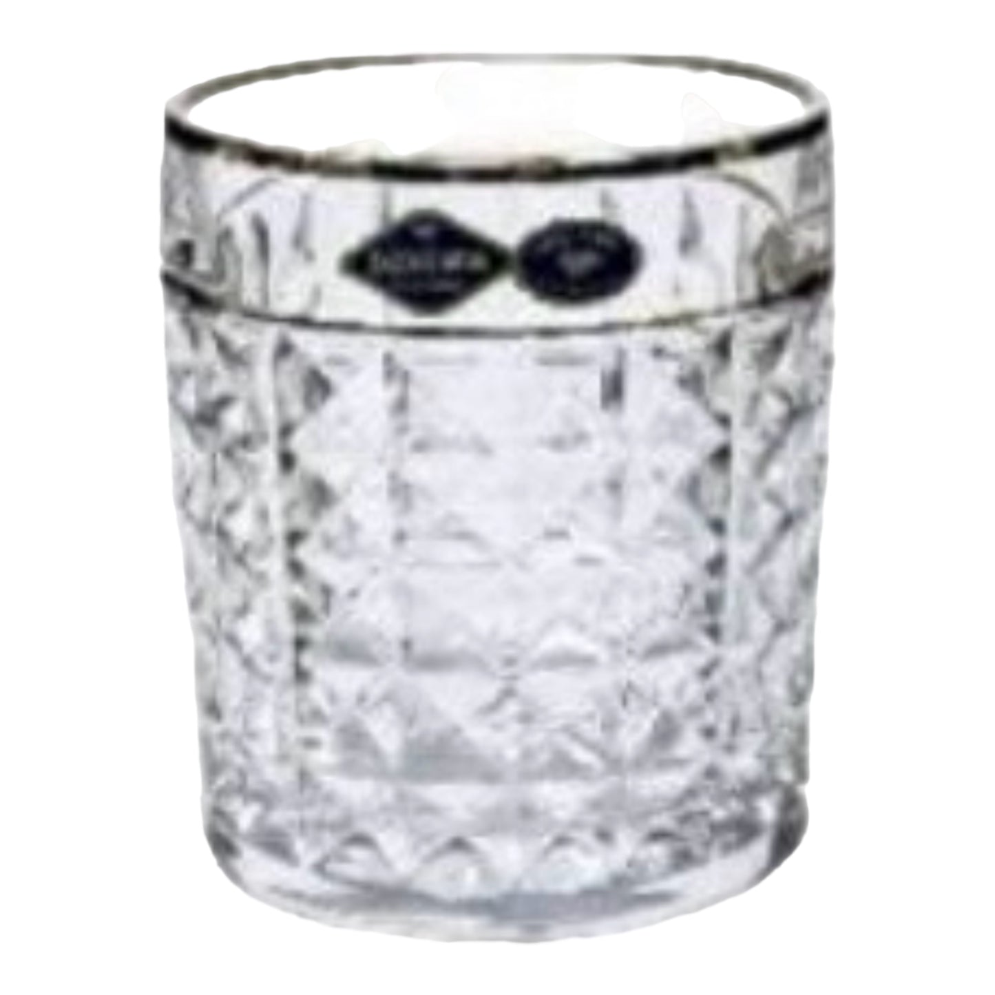 Bohemia Crystal - Diamond Highball & Tumbler Glass Set 12 Pcs - Gold