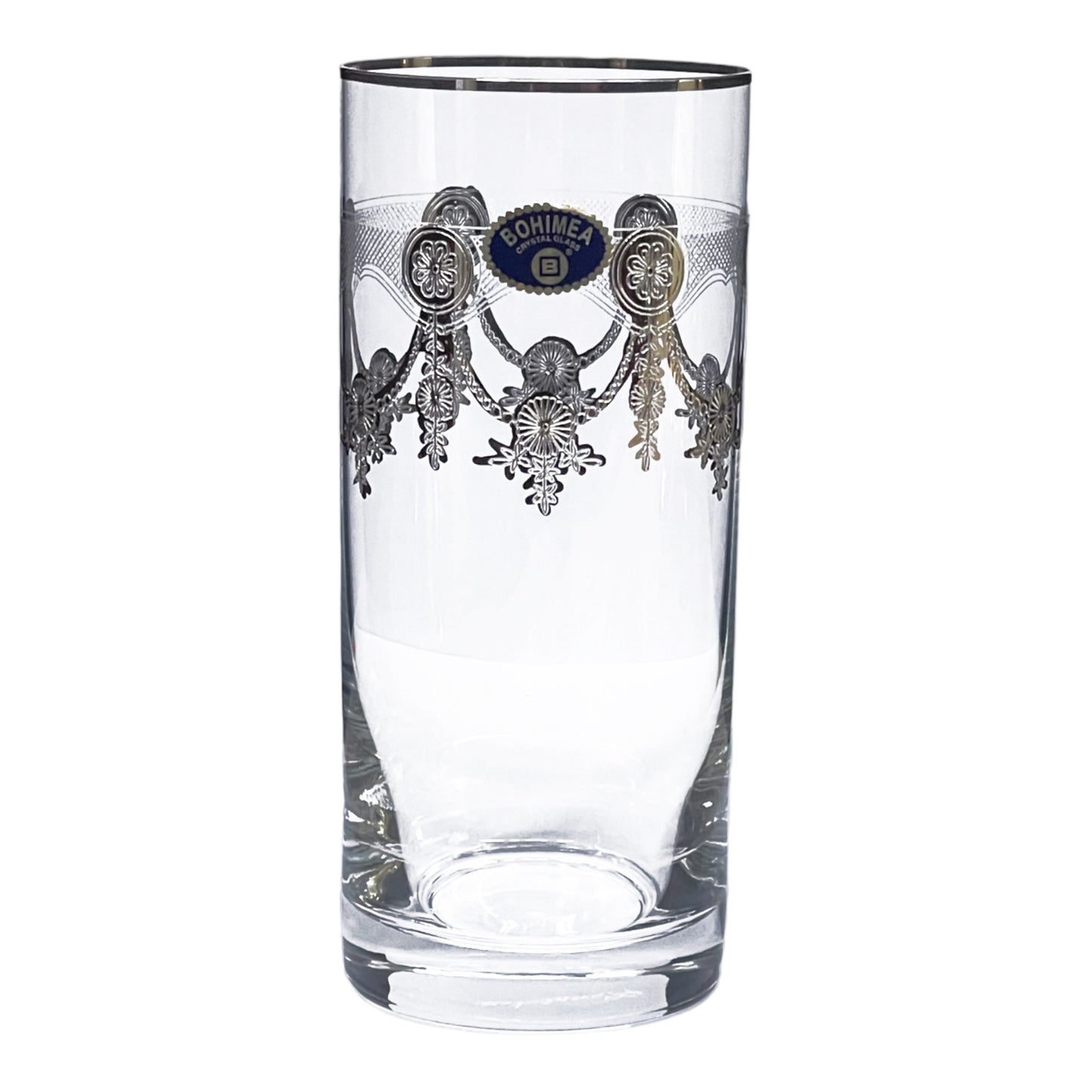 Bohemia Crystal - Highball Glass Set 6 Pcs - Silver