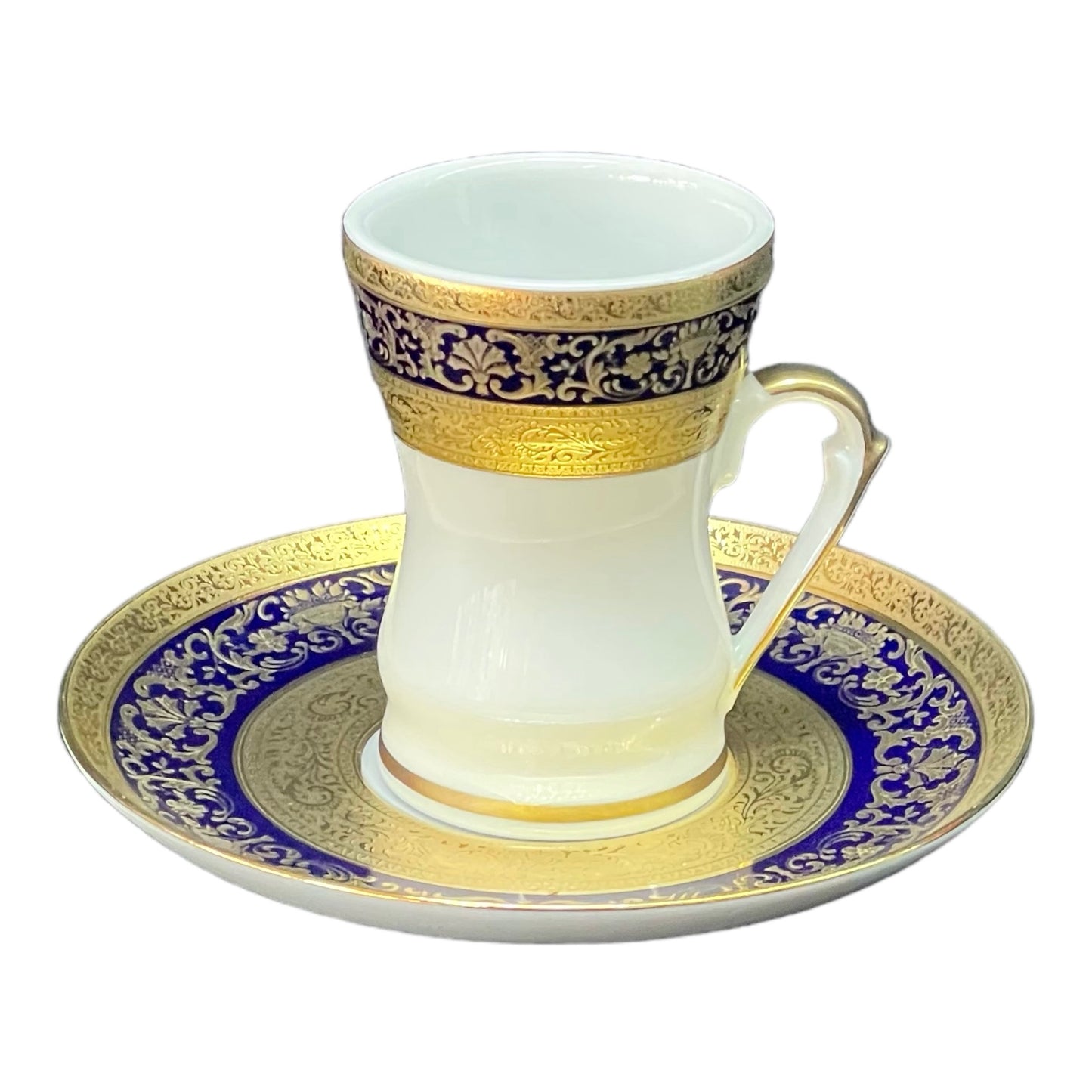 Istikana Set With Saucer 14 Pcs - Blue&Gold