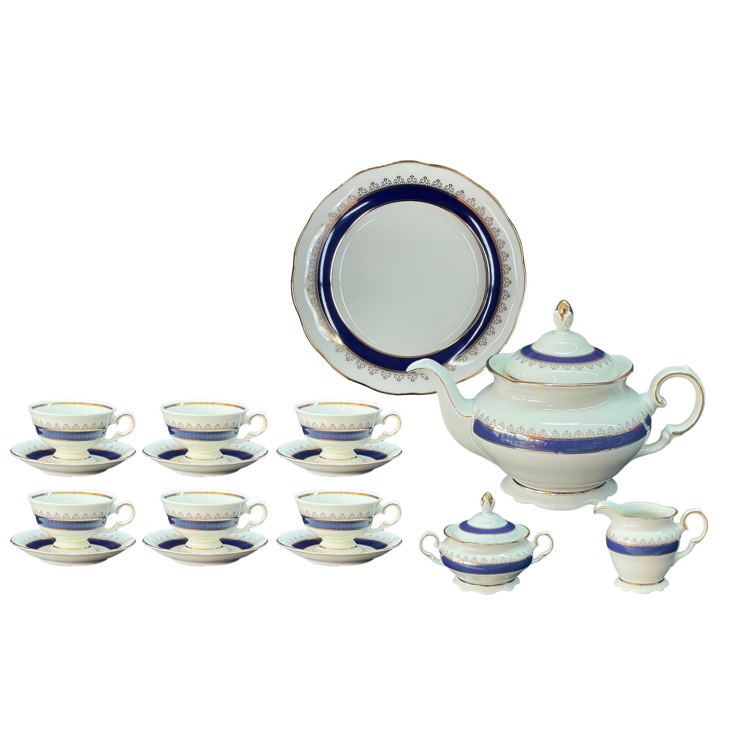 Tea Set 23 Pcs - Blue&White