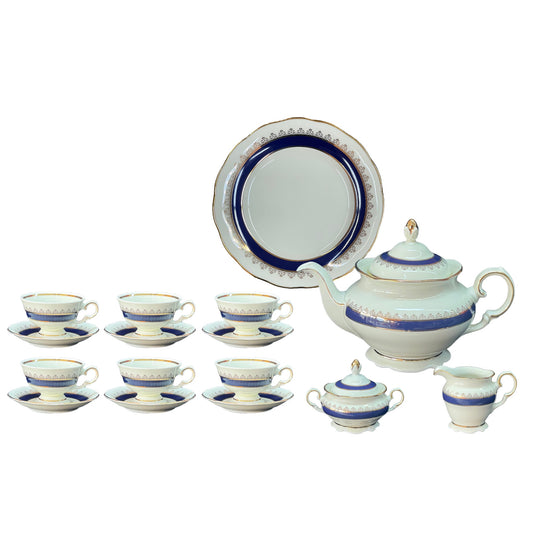 Tea Set 23 Pcs - Blue&White