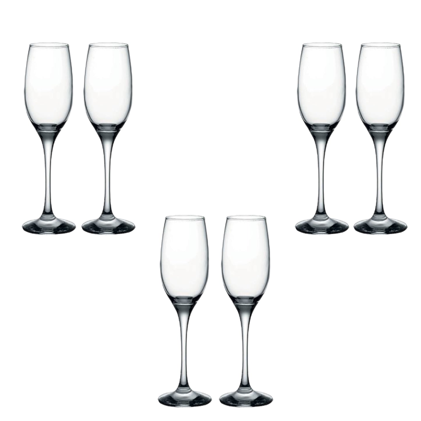 Pasabahce - Flute Glass Set 6 Pcs