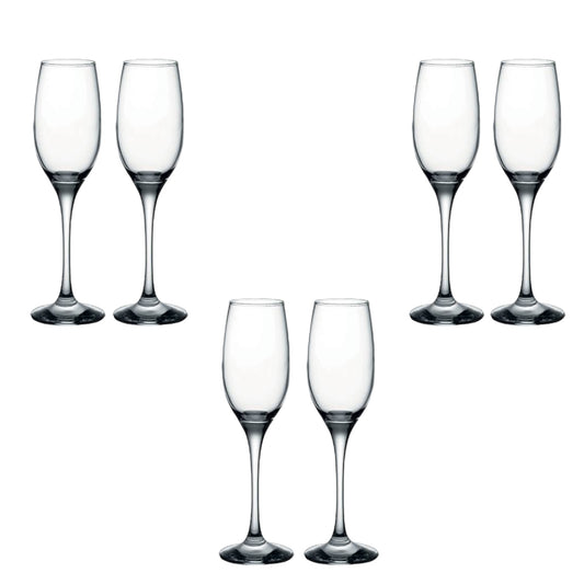 Pasabahce - Flute Glass Set 6 Pcs