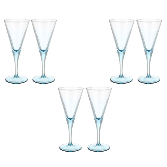 Pasabahce - Flute Glass Set 6 Pcs - Blue