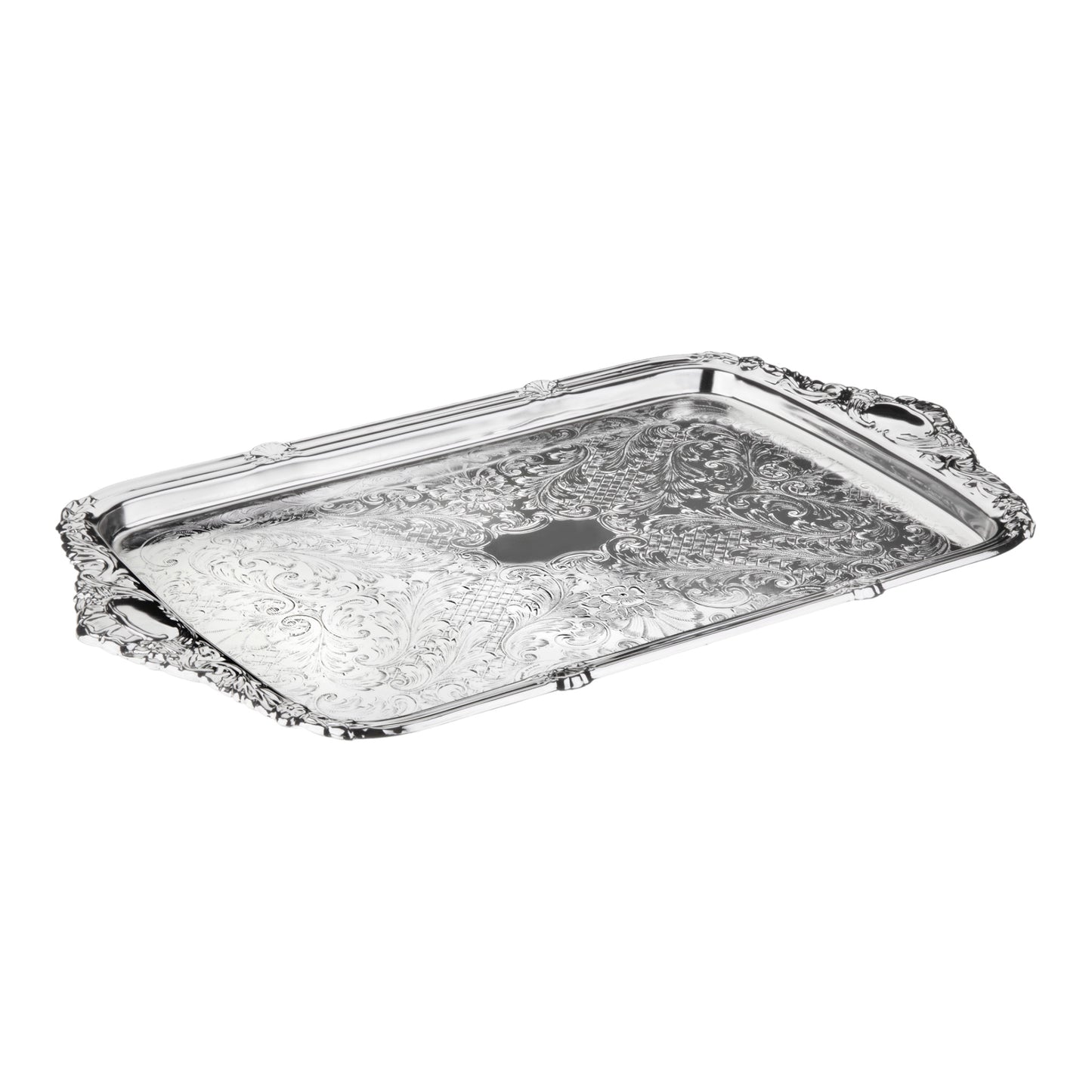 Queen Anne - Large Oblong Tray Integral Handle